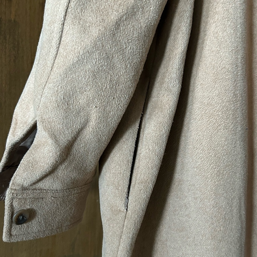 GAP Camel Wool Oversized Shirt Jacket - Picture 3 of 4